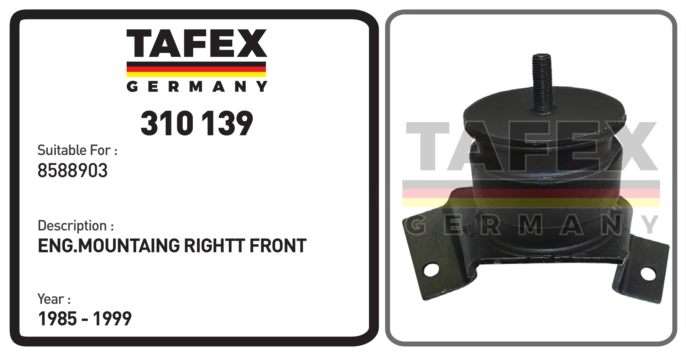 Engine Mounting Right Front — TAFEX 310139 product image