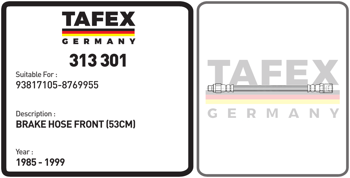 Brake Hose Front (53cm) — TAFEX 313301 product image